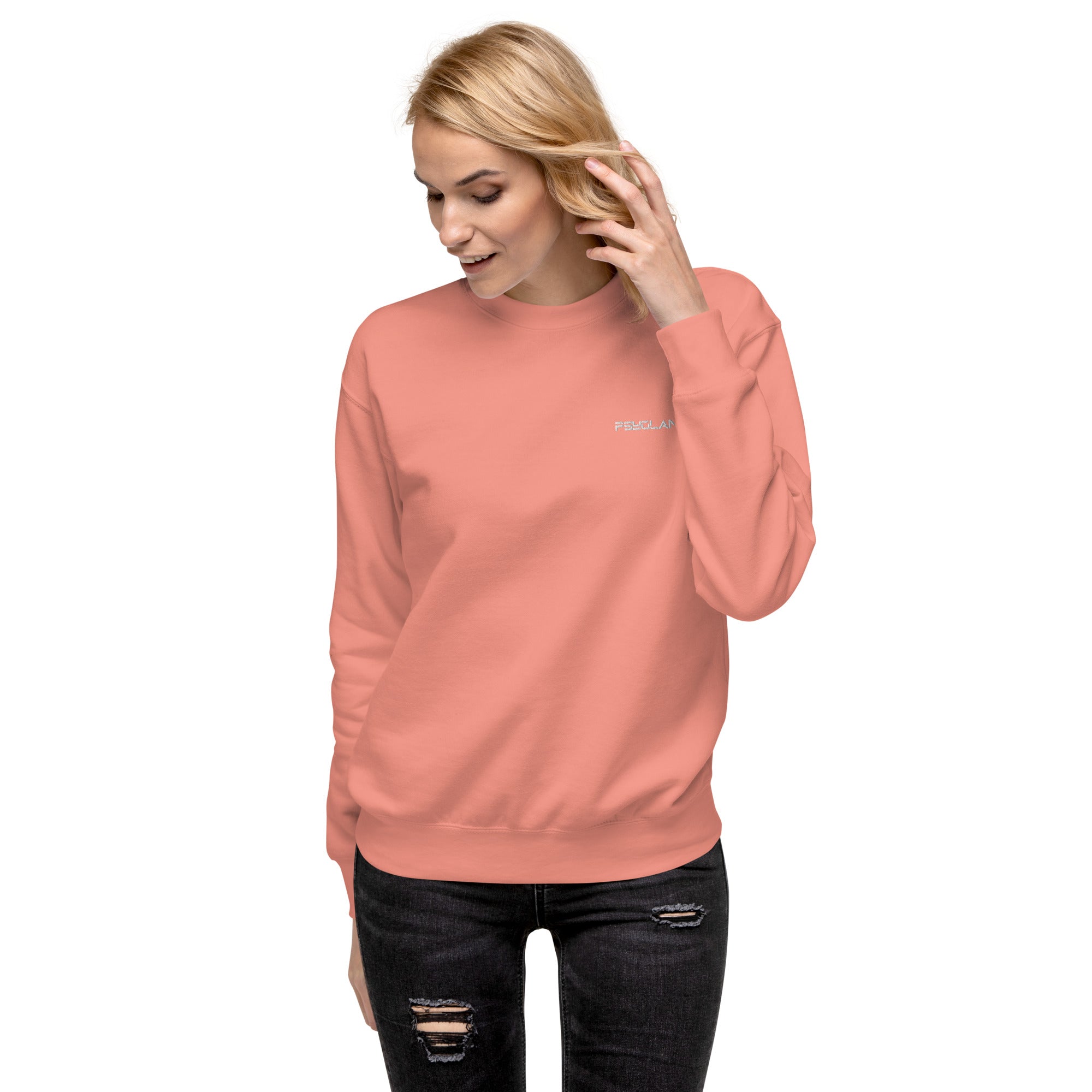 Peach discount color sweatshirt