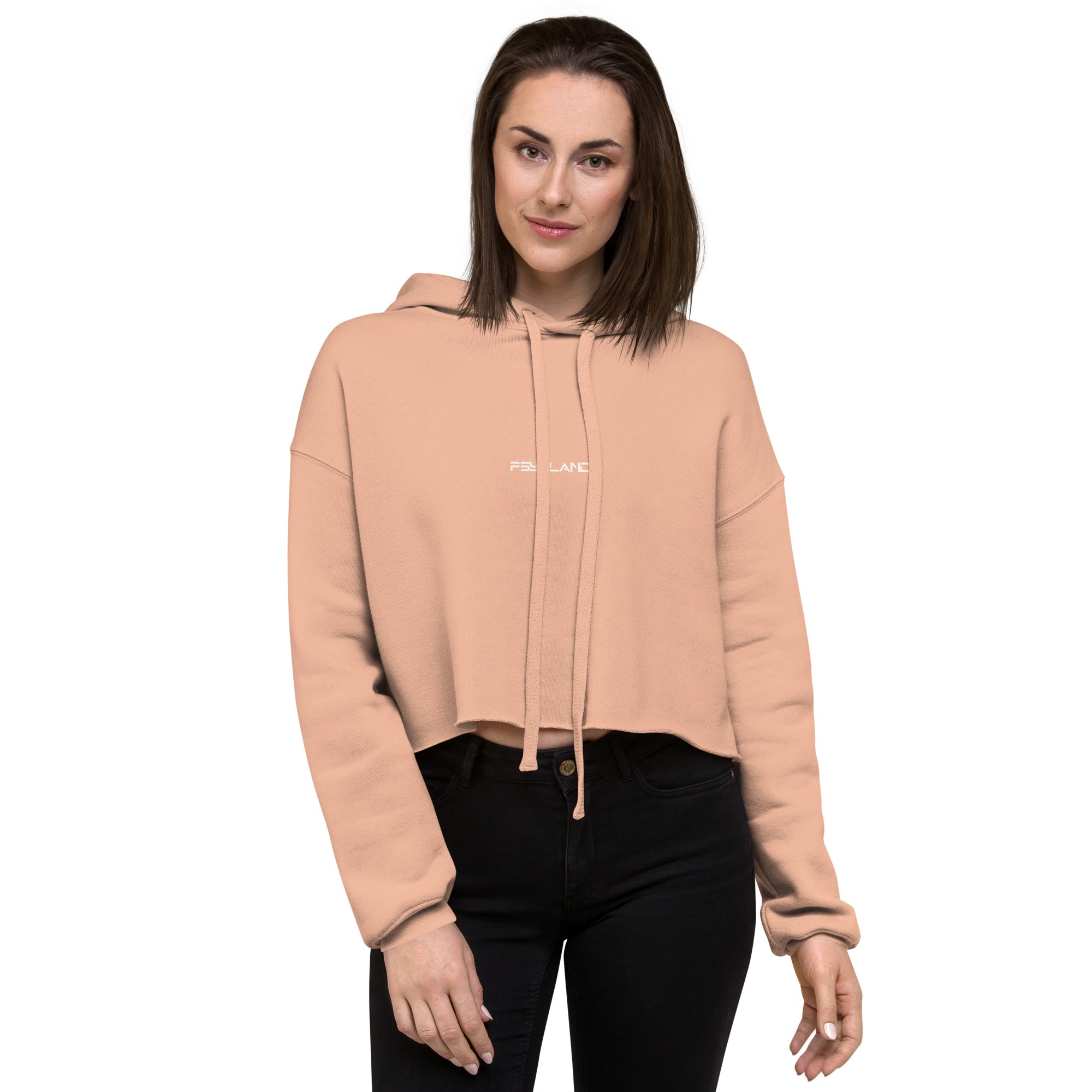 CROP HOODIE 403 | PEACH